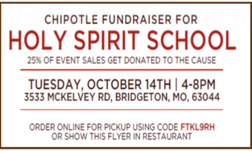 CHIPOTLE FUNDRAISER FOR SCHOOL