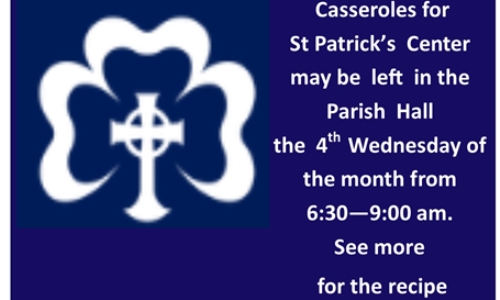 CASSEROLES FOR ST PATRICK'S