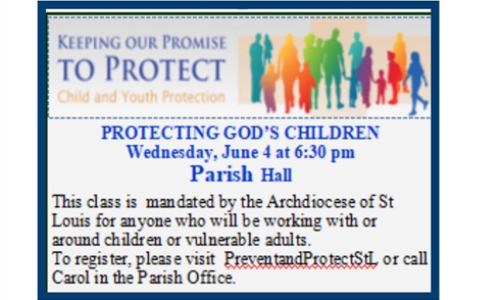 PROTECTING GOD'S CHILDREN ON JUNE 4
