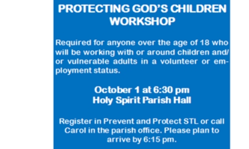 PROTECTING GOD'S CHILDREN WORKSHOP