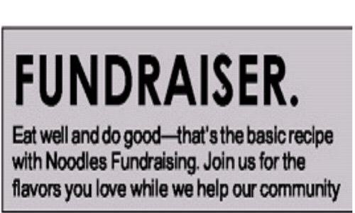           School Fundraiser at Noodle's